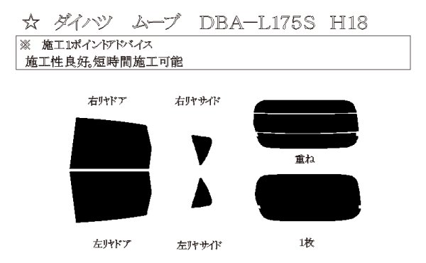 画像1: ムーブ 型式: L175S/L185S 初度登録年月/初度検査年月: H18/10〜H22/12 (1)