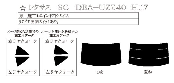 画像1: SC 型式: UZZ40 初度登録年月/初度検査年月: H17/8〜H22/7 (1)