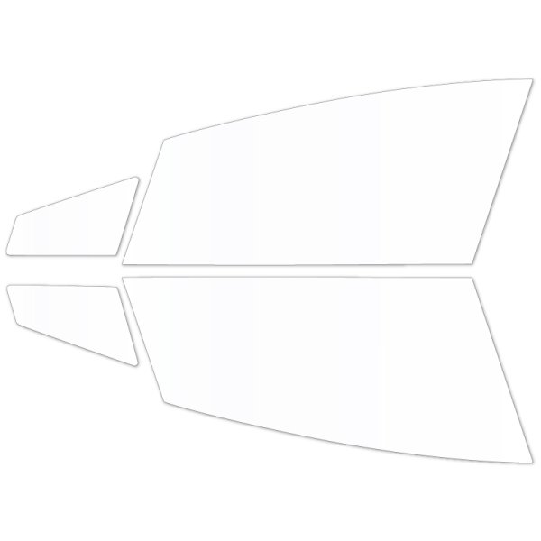 画像2: 3M (スリーエム) 透明遮熱フィルム クリスタリン90 トヨタ プリウス (60系 ZVW60/ZVW65/MXWH60/MXWH65) フロントドアセット クリアフィルム UVカット (2)