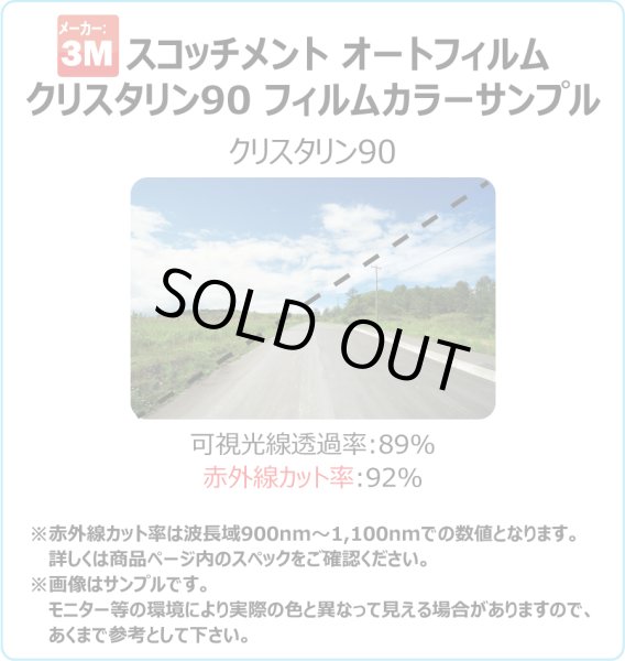 画像3: 【単品パーツ販売】【フロントドア運転席側用フィルム(FDR)】3M (スリーエム) 透明遮熱フィルム クリスタリン90 MINI (ミニ) クーパー 3ドア F56 (XM12/XN15/XM15/XR15M/XR15M/XN20/XM20/XR20M/XRJCWM)) (3)