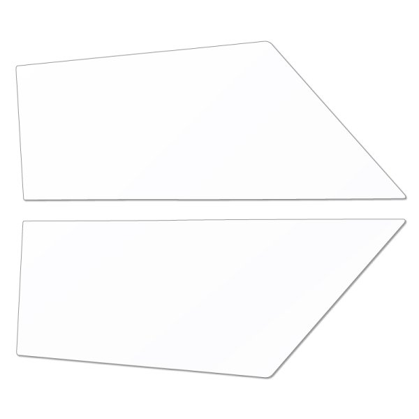 画像2: 3M (スリーエム) 透明遮熱フィルム クリスタリン90 MINI (ミニ) クーパー 3ドア R56 (R56 MF16/MF16S/ME14/MFJCW/SV16/SU16/SR16/SUJCW/JCWGP) フロントドアセット クリアフィルム UVカット (2)