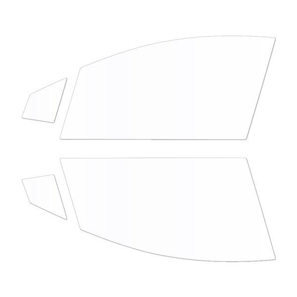 画像2: 3M (スリーエム) 透明遮熱フィルム クリスタリン90 トヨタ プリウス (50系 ZVW50/ZVW51/ZVW55) フロントドアセット クリアフィルム UVカット (2)