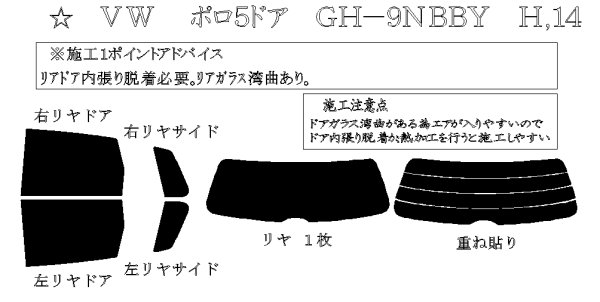 画像1: ポロ 5ドア (クロスポロ) 型式: 9NBBY/9NBJX/9NBKY/9NBUD/9NBTS 初度登録年月/初度検査年月: H14/5〜H21/10 (1)