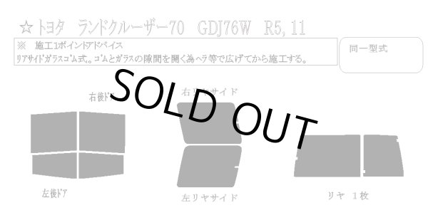 画像1: 【エクリプス35】ランドクルーザー 70 型式: GDJ76W 初度登録年月/初度検査年月: R5/11〜 (1)