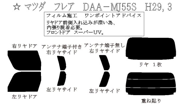 画像1: フレア 型式: MJ55S/MJ95S 初度登録年月/初度検査年月: H29/3〜 (1)