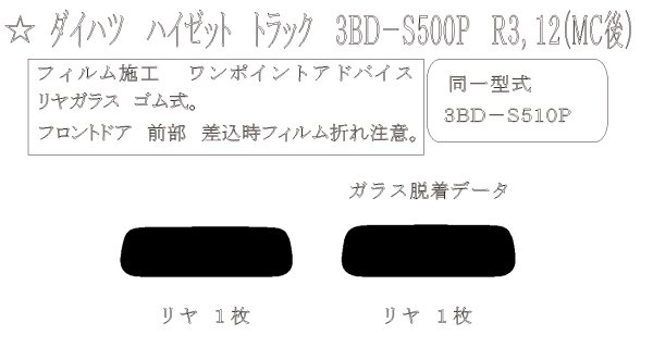 画像1: ハイゼット トラック (MC後) 型式: S500P/S510P 初度登録年月/初度検査年月: R3/12〜 (1)